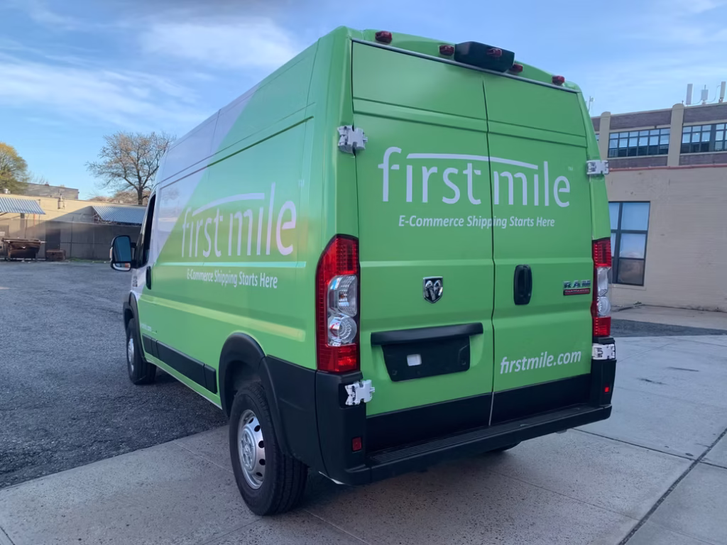 Commercial fleet vehicle wrap installation in Hauppauge, NY